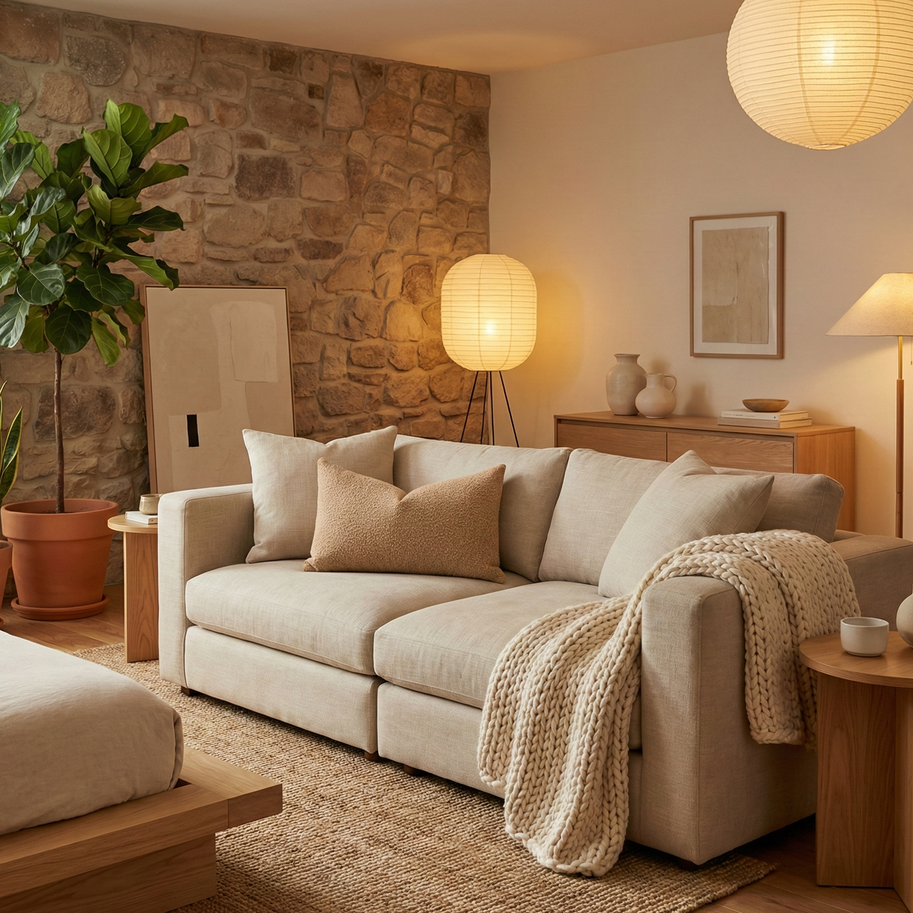 Textured Light Boucle Throw Pillow Cover