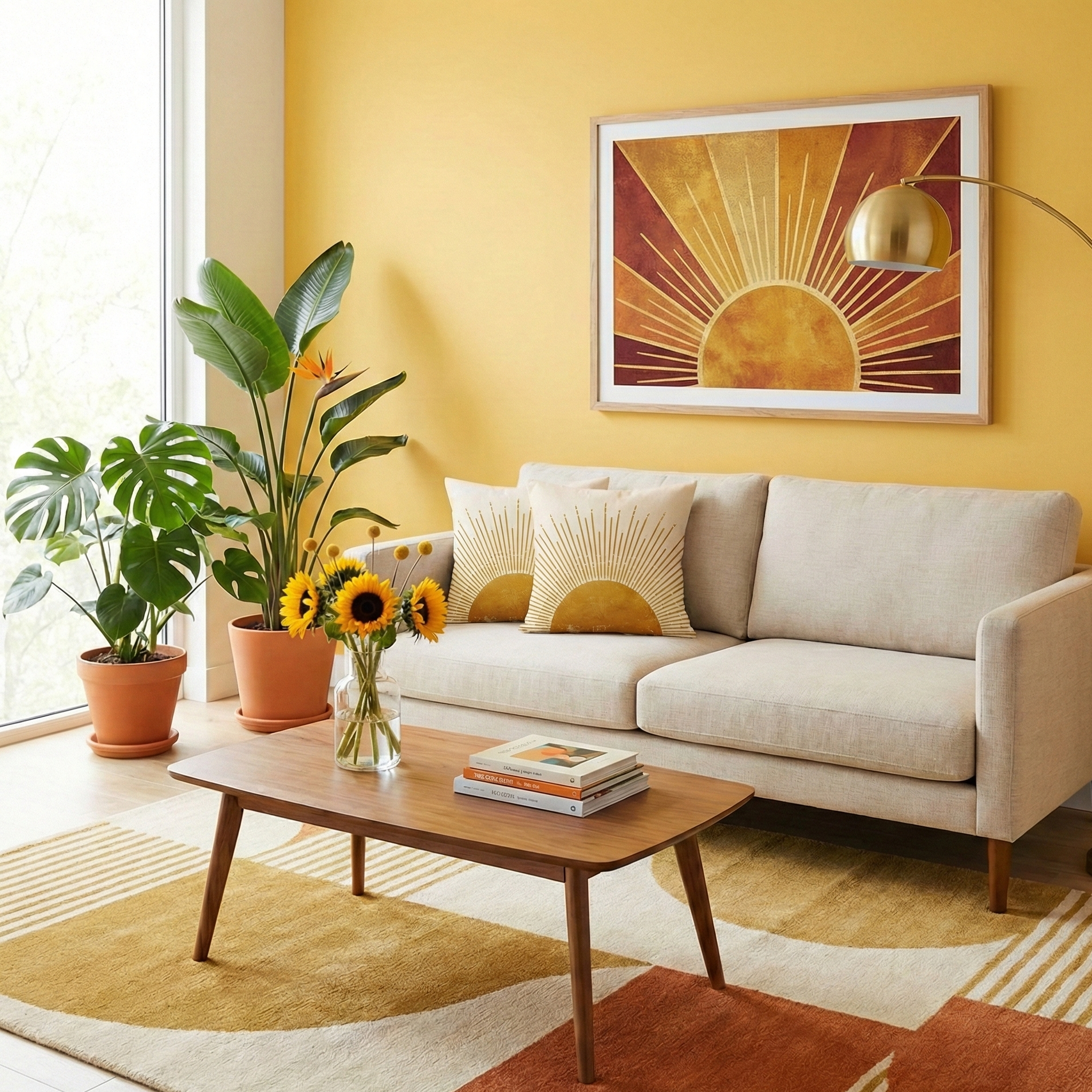 Vibrant Sunshine Pillow Covers