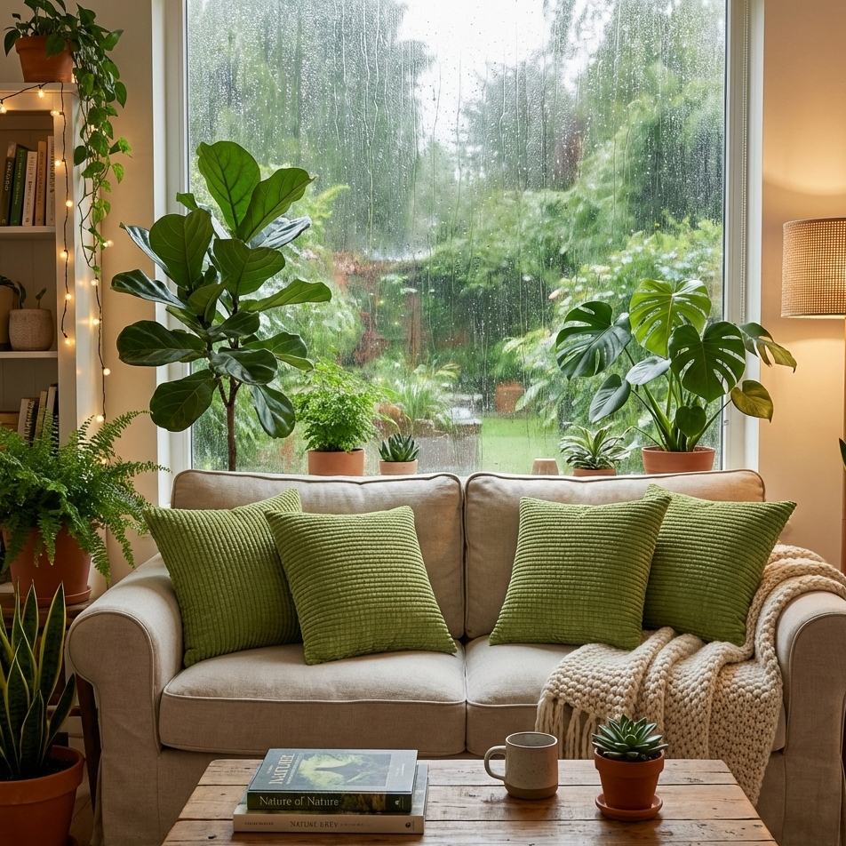 Corduroy Moss Green Throw Pillow Covers