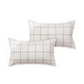 Farmhouse Lumbar Pillow Covers Plaid