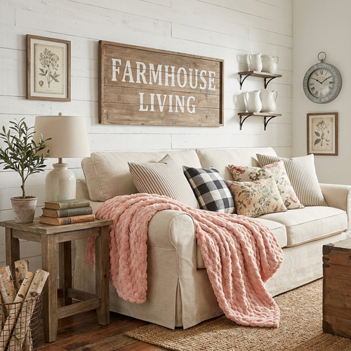 3D Textured Bubble light pink throw blanket