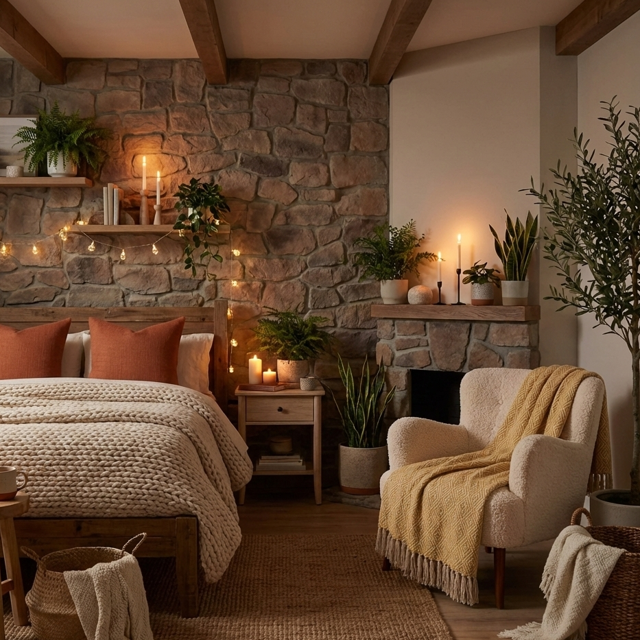 Cotton Woven Honey Gold Throw