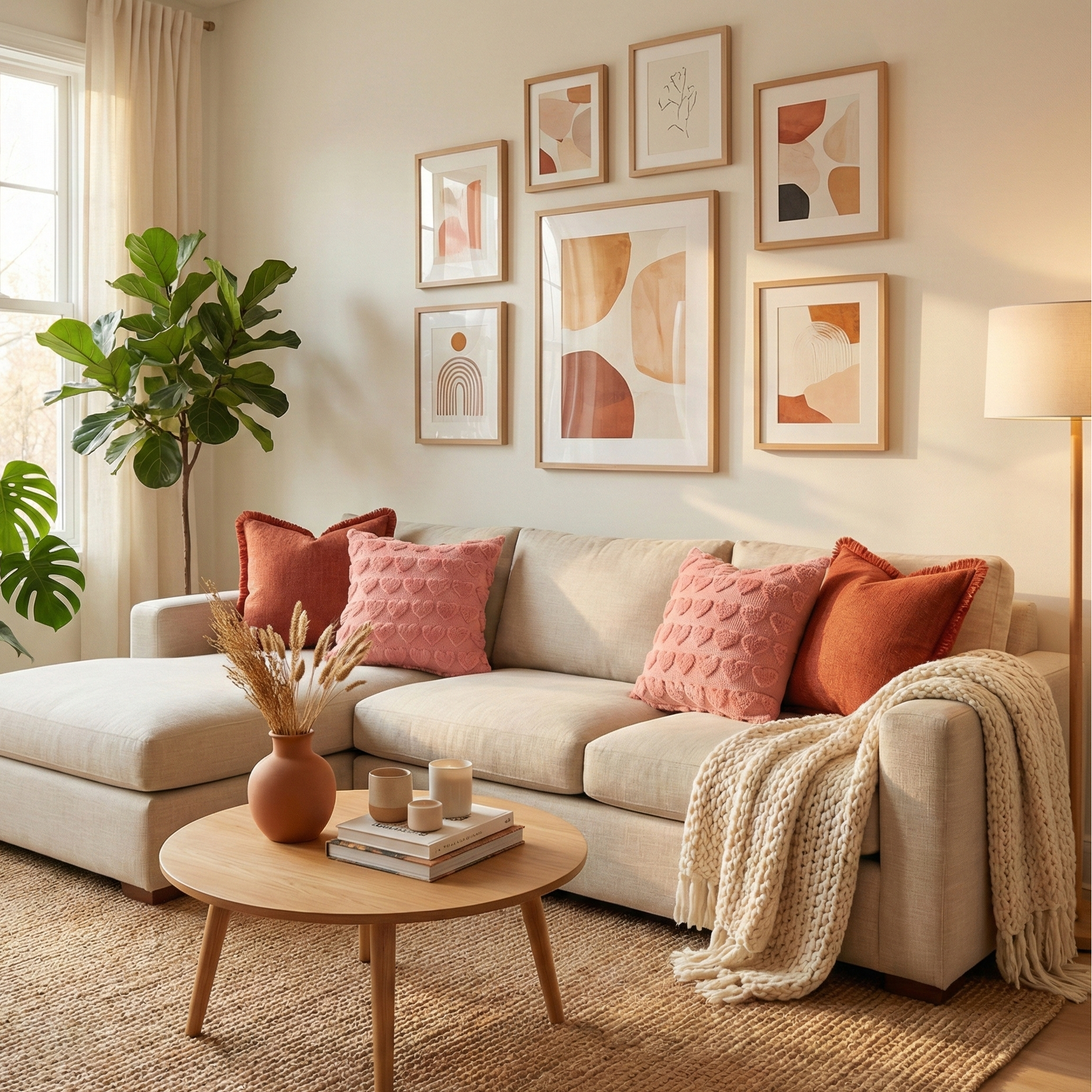 Burnt Orange Throw Pillow Covers